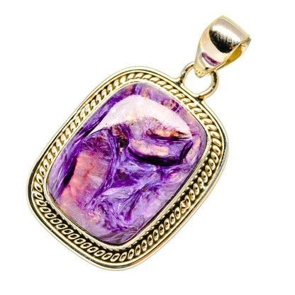 Charoite Pendants handcrafted by Ana Silver Co - PD6573