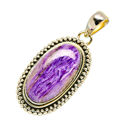 Charoite Pendants handcrafted by Ana Silver Co - PD6574