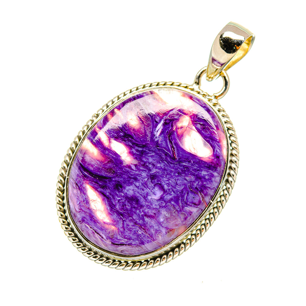 Charoite Pendants handcrafted by Ana Silver Co - PD6579
