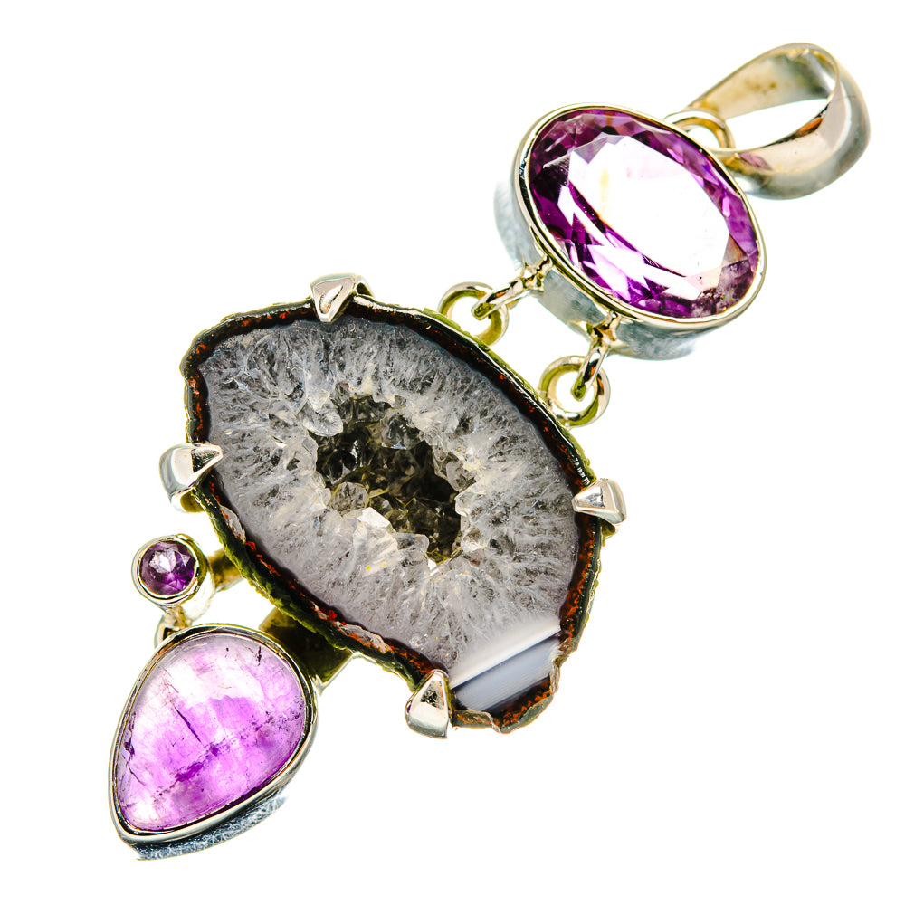 Coconut Geode Druzy Pendants handcrafted by Ana Silver Co - PD6589