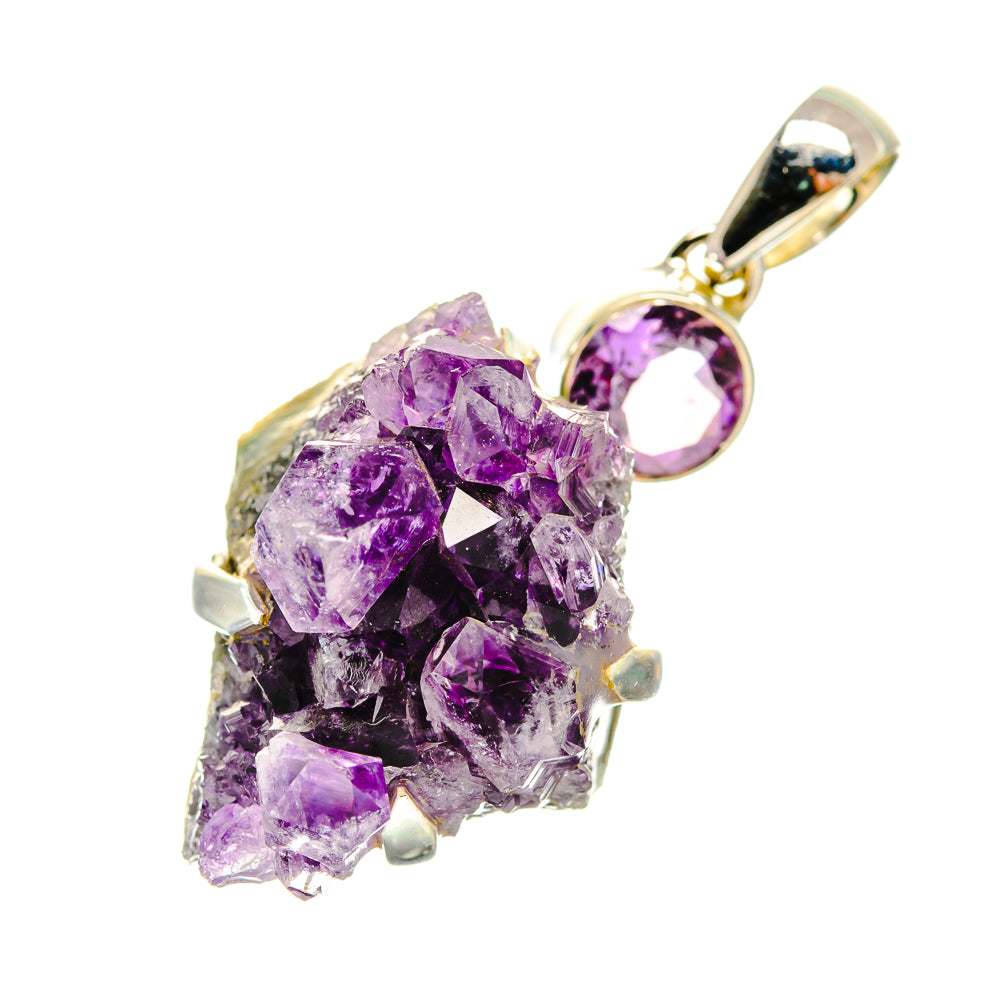 Amethyst Crystal Pendants handcrafted by Ana Silver Co - PD6593