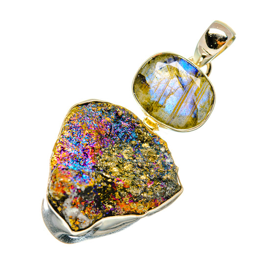 Titanium Druzy Pendants handcrafted by Ana Silver Co - PD6596
