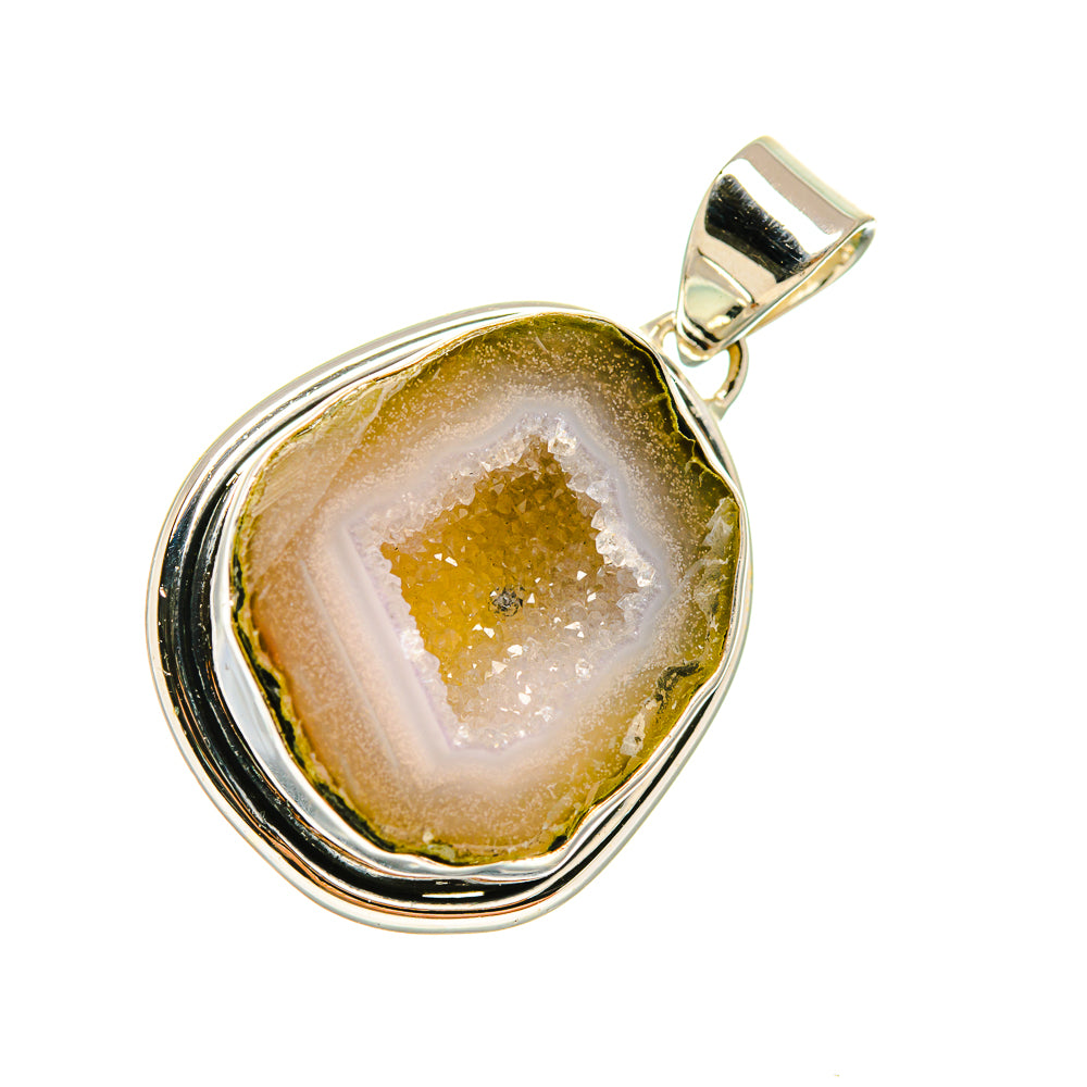 Coconut Geode Druzy Pendants handcrafted by Ana Silver Co - PD6597