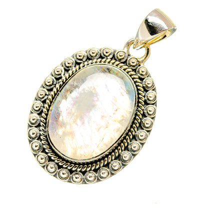 Rainbow Moonstone Pendants handcrafted by Ana Silver Co - PD6598