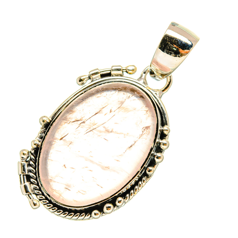 Rose Quartz Pendants handcrafted by Ana Silver Co - PD6599