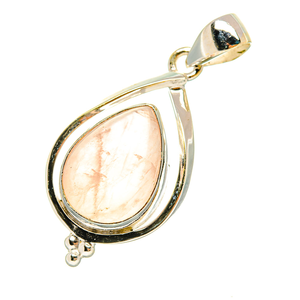 Rose Quartz Pendants handcrafted by Ana Silver Co - PD6605