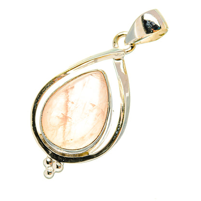 Rose Quartz Pendants handcrafted by Ana Silver Co - PD6605