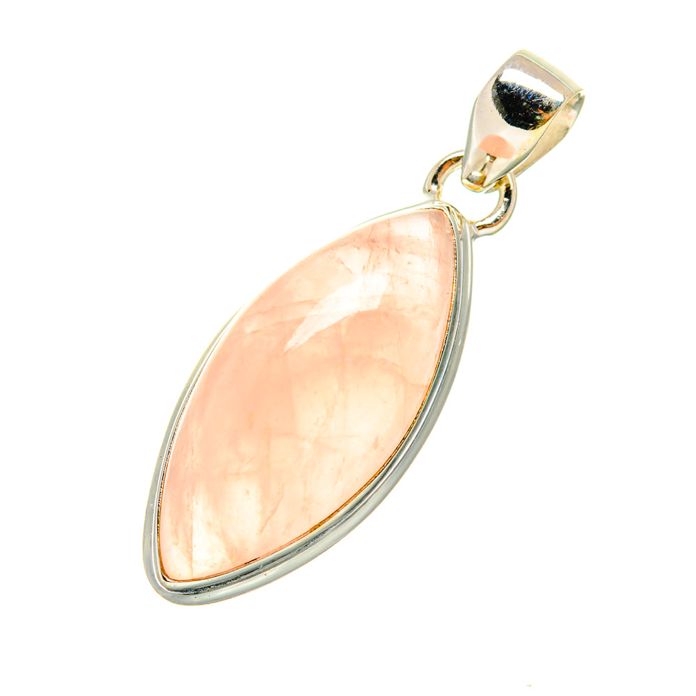 Rose Quartz Pendants handcrafted by Ana Silver Co - PD6608