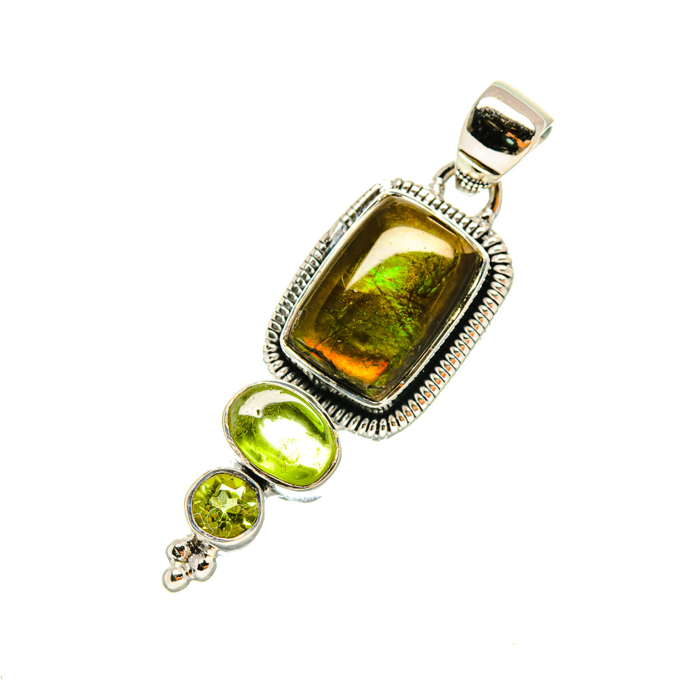 Ammolite Pendants handcrafted by Ana Silver Co - PD6640