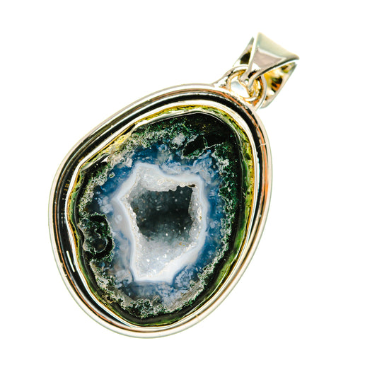 Coconut Geode Druzy Pendants handcrafted by Ana Silver Co - PD6649