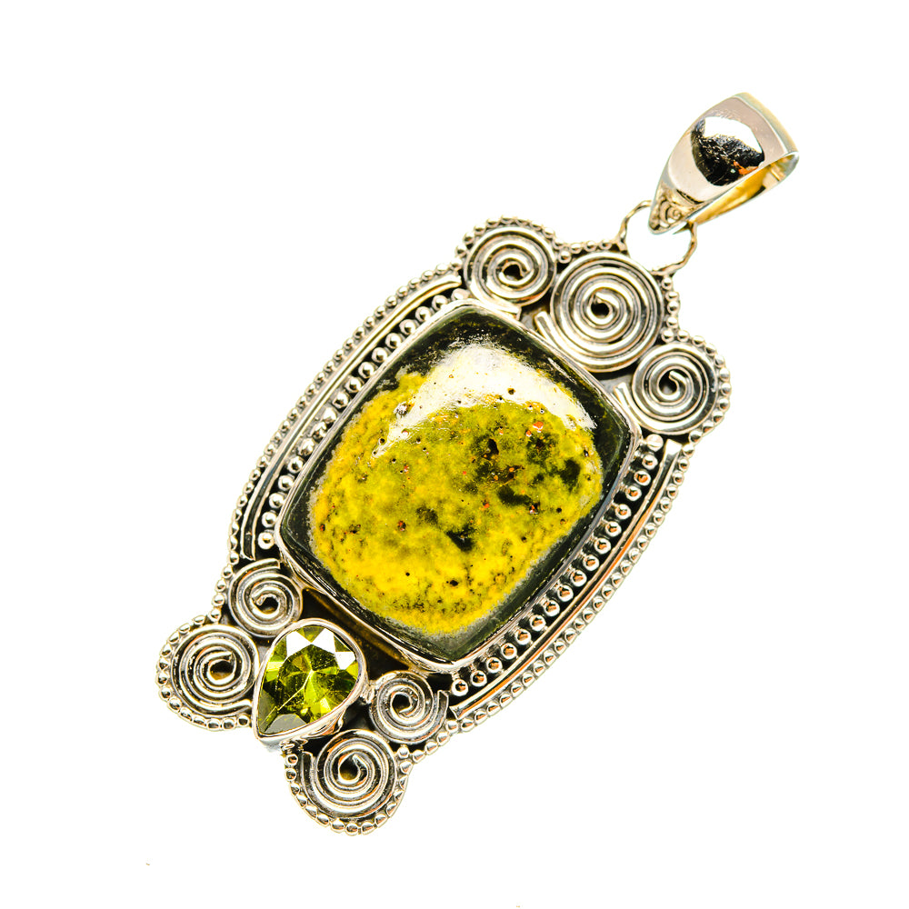 Bumble Bee Jasper Pendants handcrafted by Ana Silver Co - PD6650