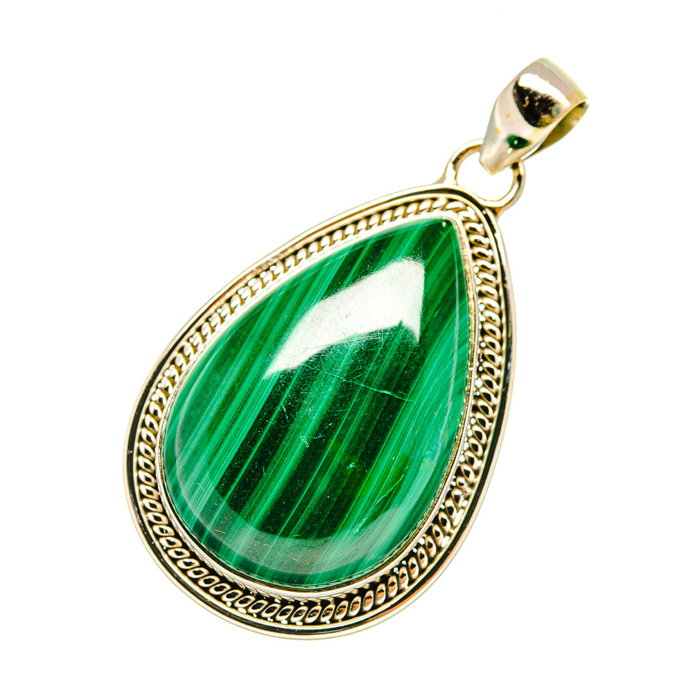 Malachite Pendants handcrafted by Ana Silver Co - PD6656