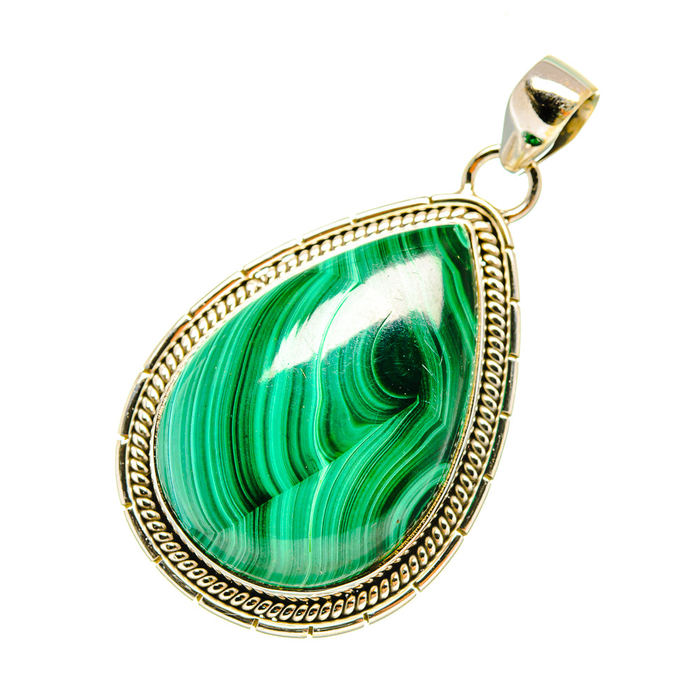 Malachite Pendants handcrafted by Ana Silver Co - PD6658