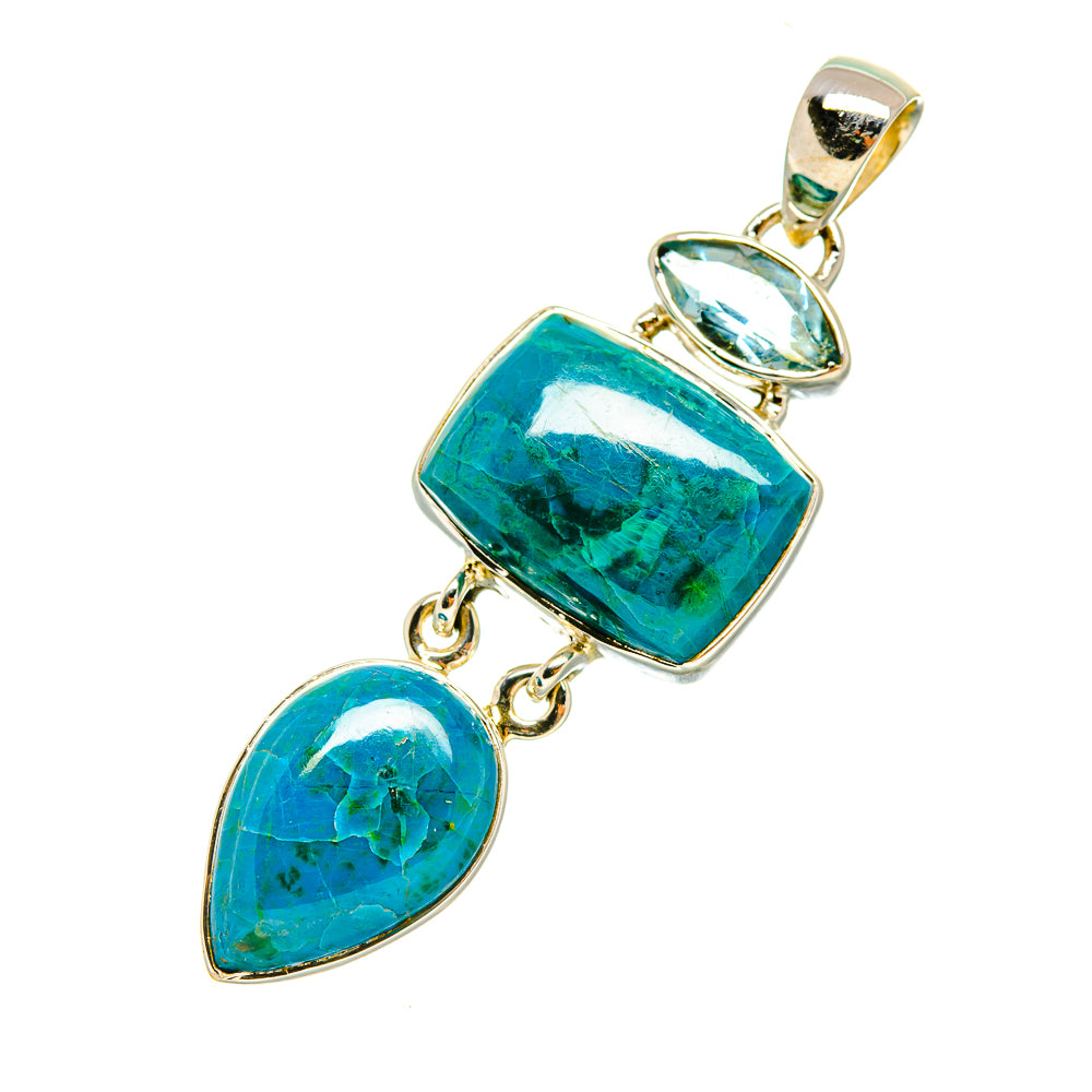 Chrysocolla Pendants handcrafted by Ana Silver Co - PD6661