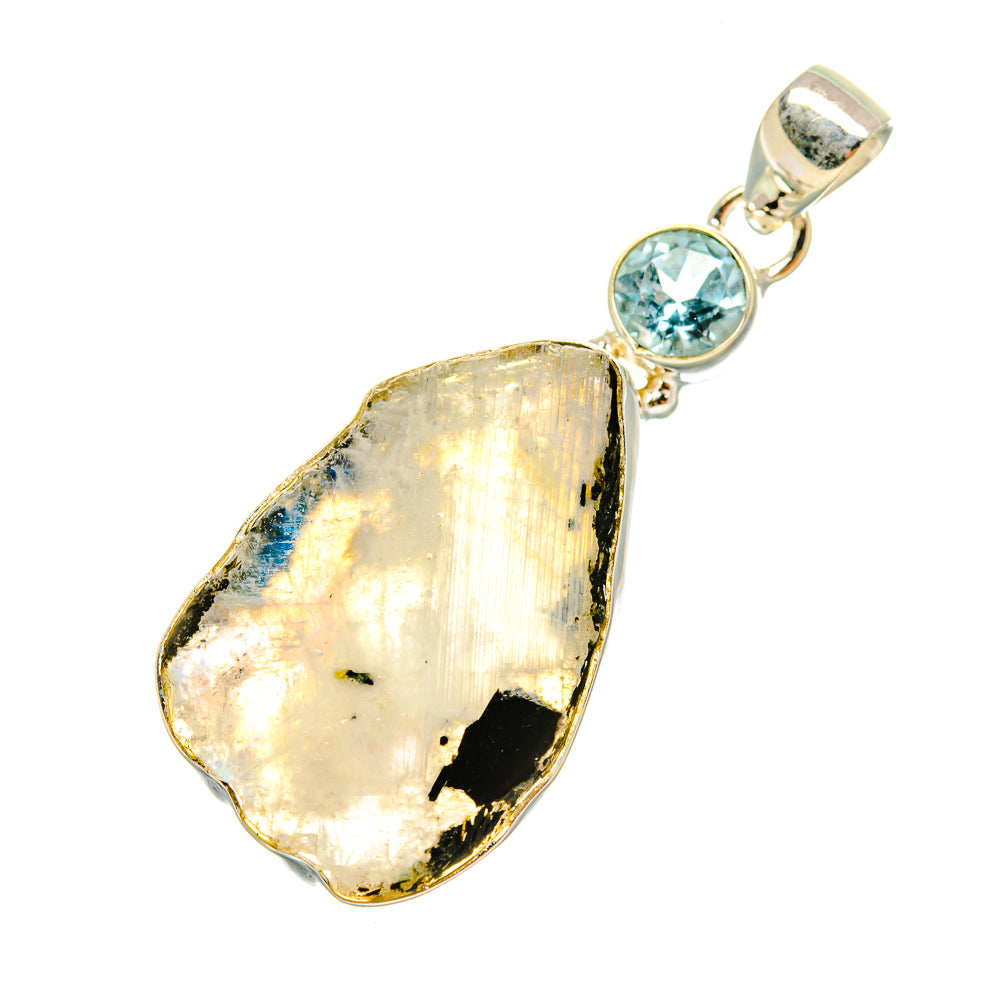 Rainbow Moonstone Pendants handcrafted by Ana Silver Co - PD6667