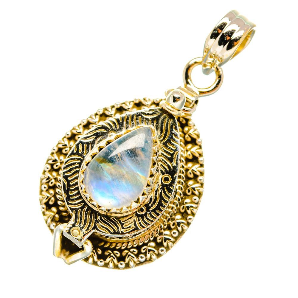 Rainbow Moonstone Pendants handcrafted by Ana Silver Co - PD6682