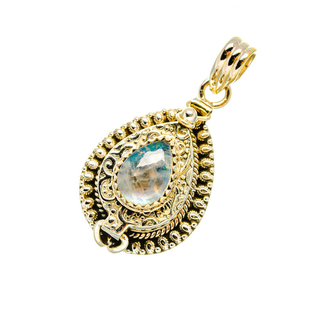 Rainbow Moonstone Pendants handcrafted by Ana Silver Co - PD6684