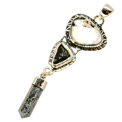 Dendritic Opal Pendants handcrafted by Ana Silver Co - PD6714