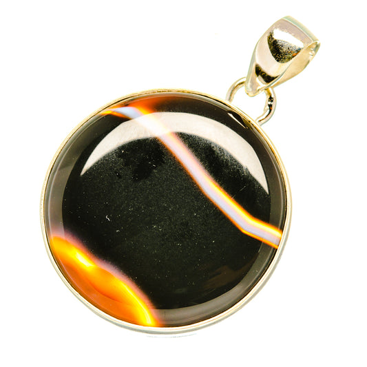 India Agate Pendants handcrafted by Ana Silver Co - PD6733