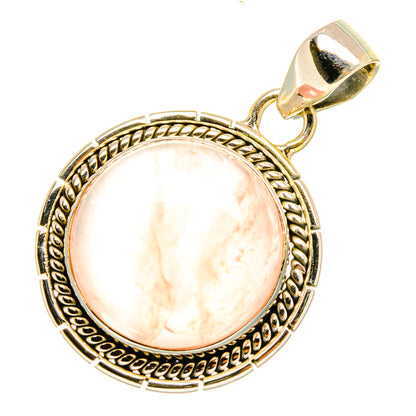 Rose Quartz Pendants handcrafted by Ana Silver Co - PD6750
