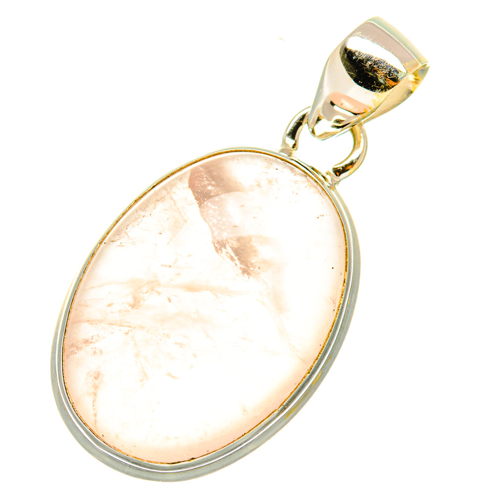 Rose Quartz Pendants handcrafted by Ana Silver Co - PD6755