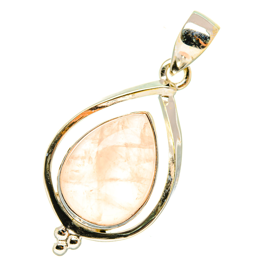 Rose Quartz Pendants handcrafted by Ana Silver Co - PD6757