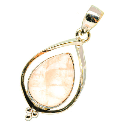 Rose Quartz Pendants handcrafted by Ana Silver Co - PD6757