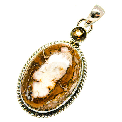 Peanut Wood Jasper Pendants handcrafted by Ana Silver Co - PD6766 - Photo 2