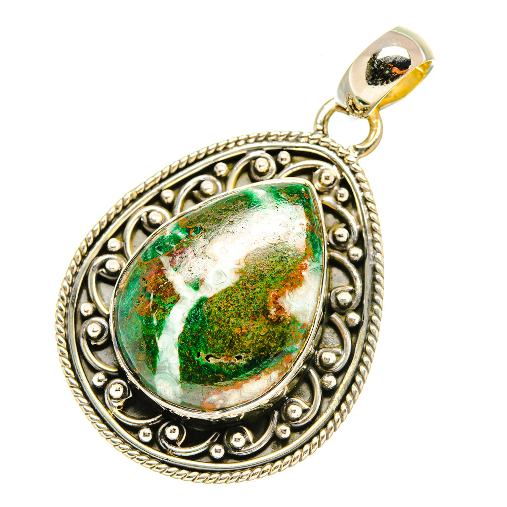 Chrysocolla Pendants handcrafted by Ana Silver Co - PD6769