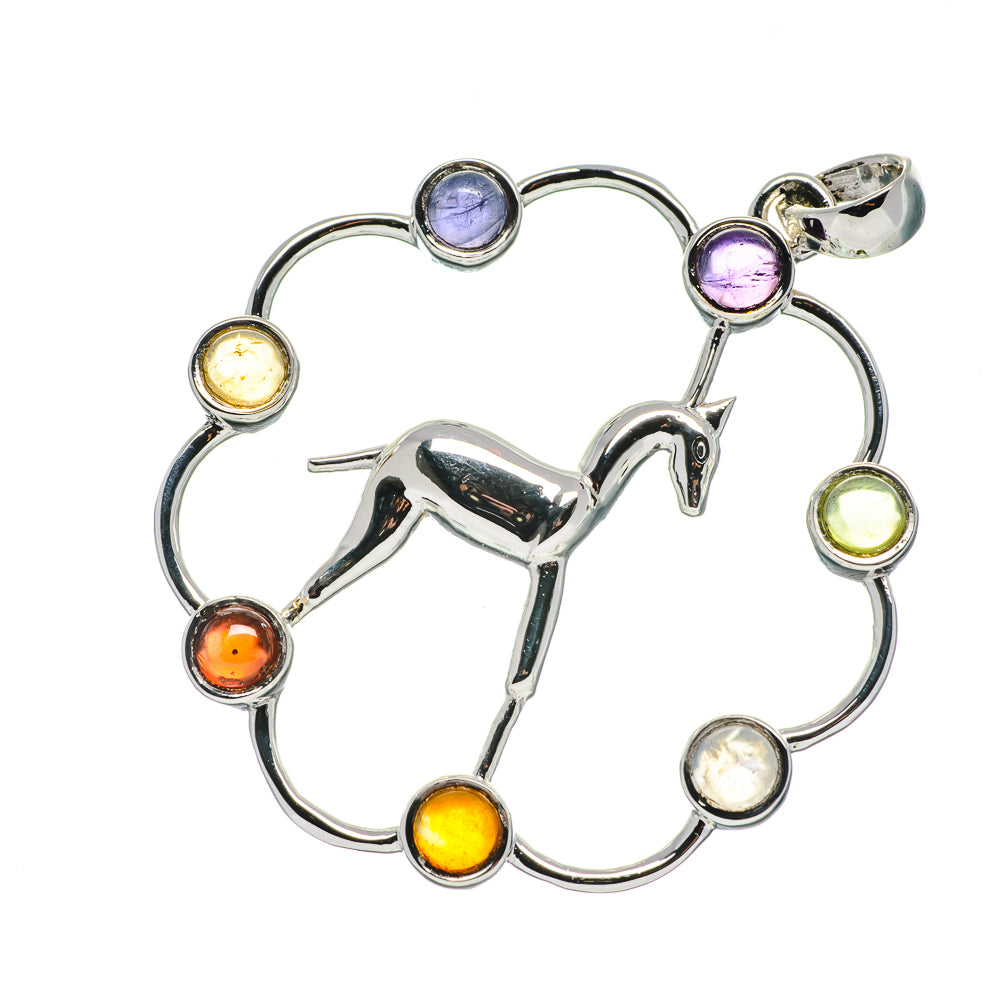 Multi-Stone Chakra Pendants handcrafted by Ana Silver Co - PD678043