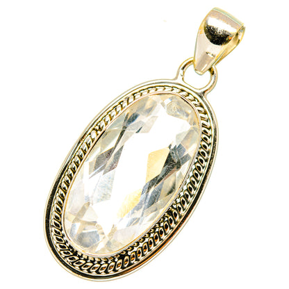 White Quartz Pendants handcrafted by Ana Silver Co - PD6786