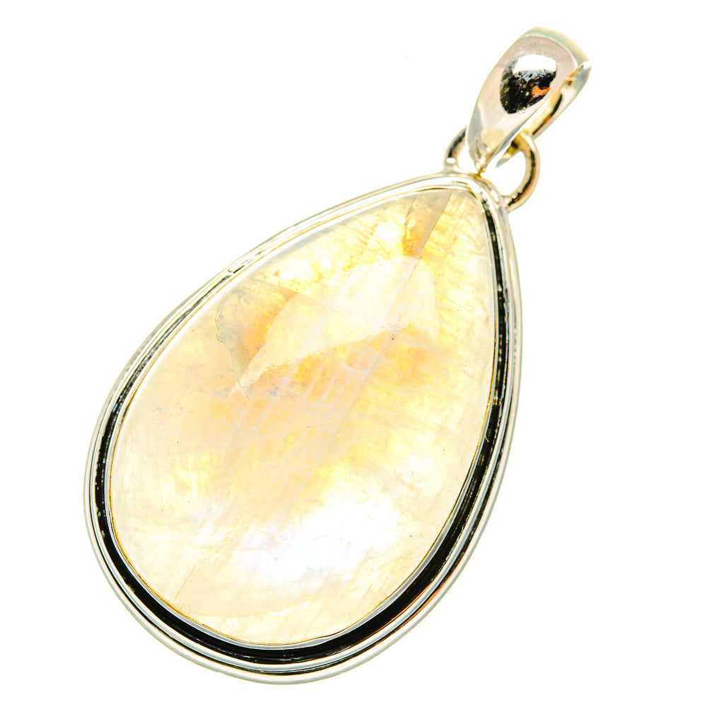 Rainbow Moonstone Pendants handcrafted by Ana Silver Co - PD6793