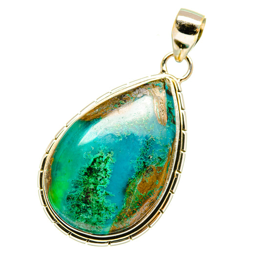 Chrysocolla Pendants handcrafted by Ana Silver Co - PD6800
