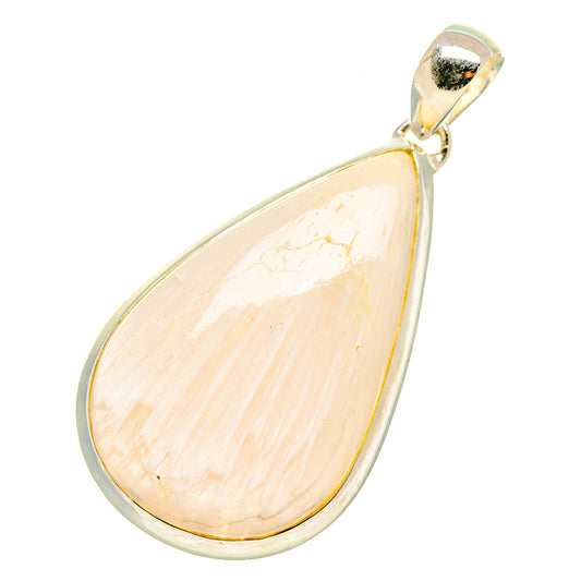 White Scolecite Pendants handcrafted by Ana Silver Co - PD6805