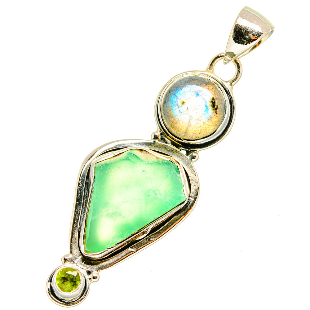 Chrysoprase Pendants handcrafted by Ana Silver Co - PD6814