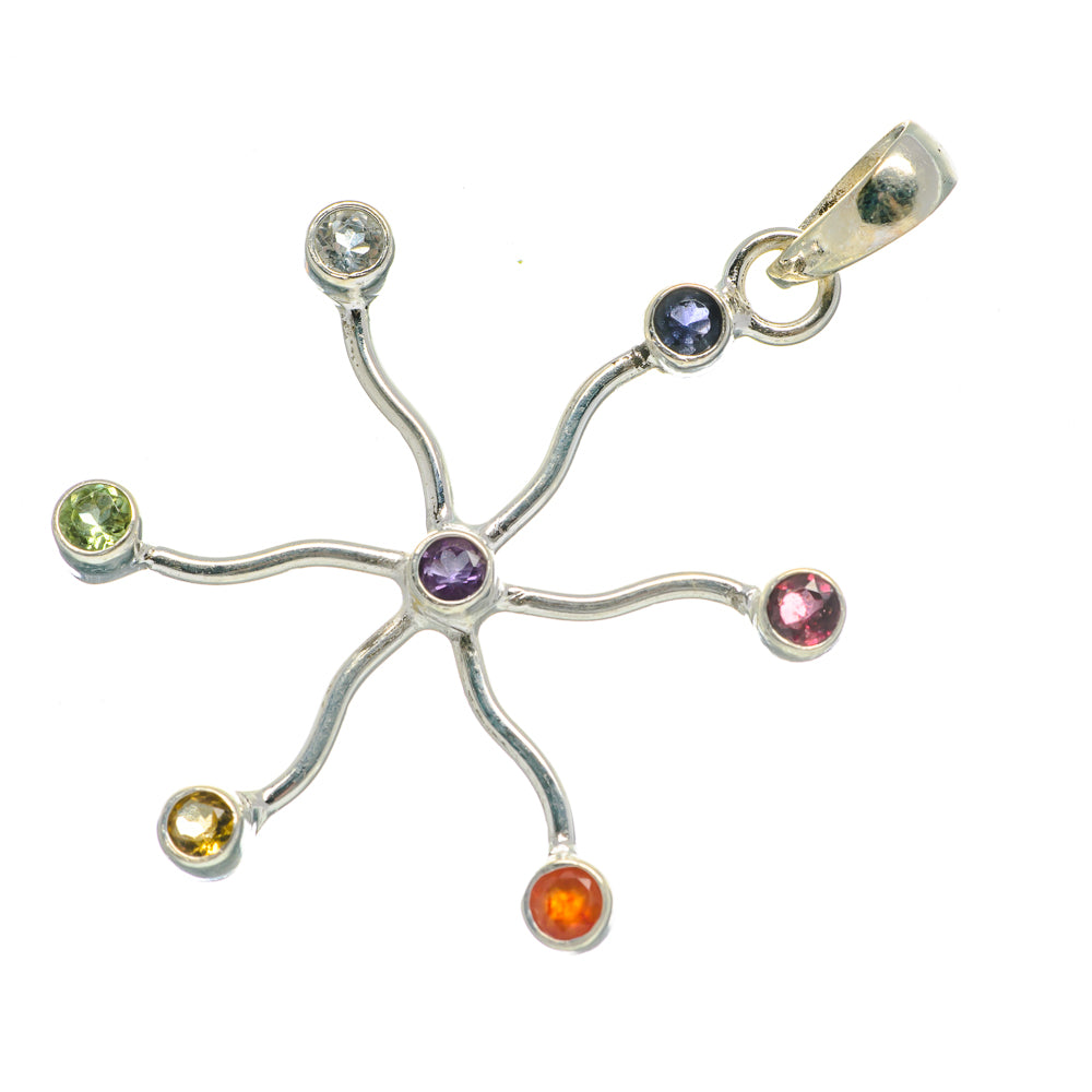 Multi-Stone Chakra Pendants handcrafted by Ana Silver Co - PD682018