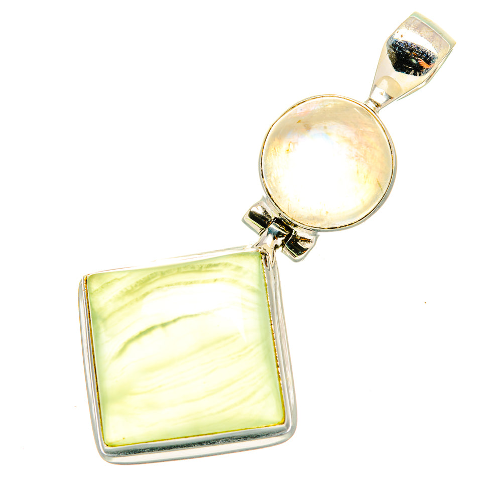 Prehnite Pendants handcrafted by Ana Silver Co - PD6841