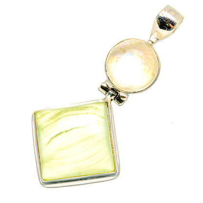 Prehnite Pendants handcrafted by Ana Silver Co - PD6841