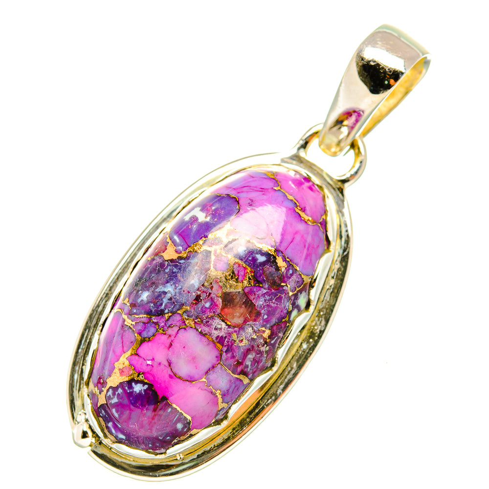 Purple Copper Composite Turquoise Pendants handcrafted by Ana Silver Co - PD6849