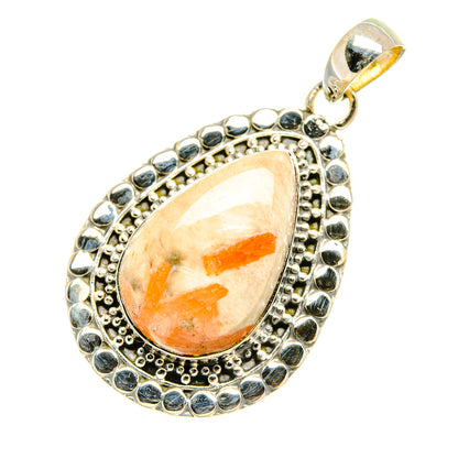 Scolecite Pendants handcrafted by Ana Silver Co - PD6855