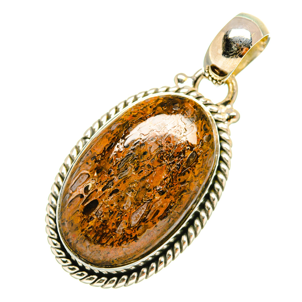 Dinosaur Bone Pendants handcrafted by Ana Silver Co - PD6861