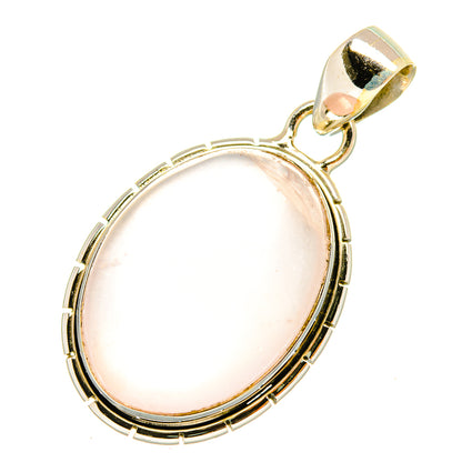 Rose Quartz Pendants handcrafted by Ana Silver Co - PD6862