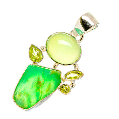 Chrysoprase Pendants handcrafted by Ana Silver Co - PD6884