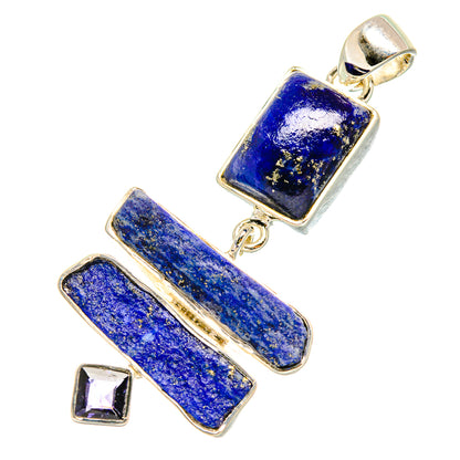 Lapis Lazuli, Tanzanite Pendants handcrafted by Ana Silver Co - PD6903