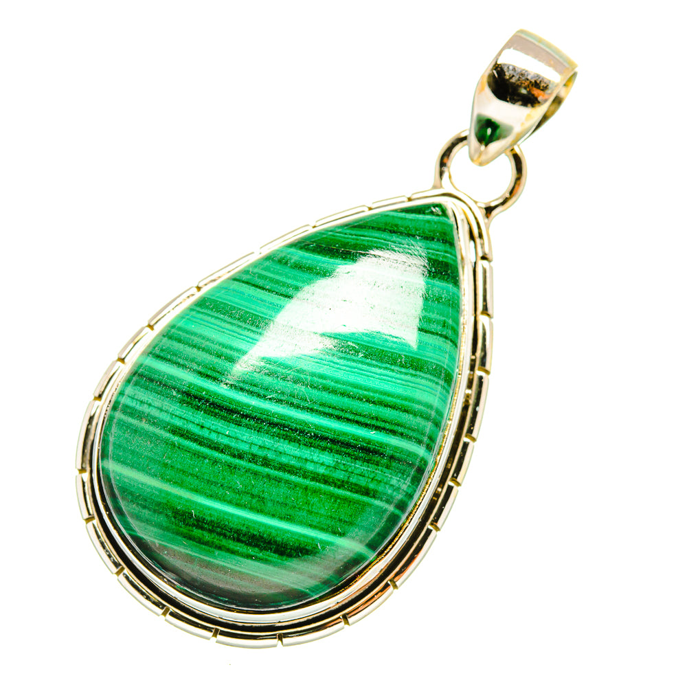 Malachite Pendants handcrafted by Ana Silver Co - PD6909