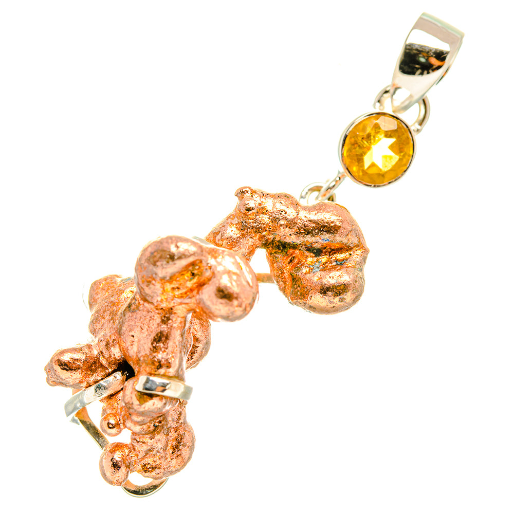 Splash Copper, Citrine Pendants handcrafted by Ana Silver Co - PD6936