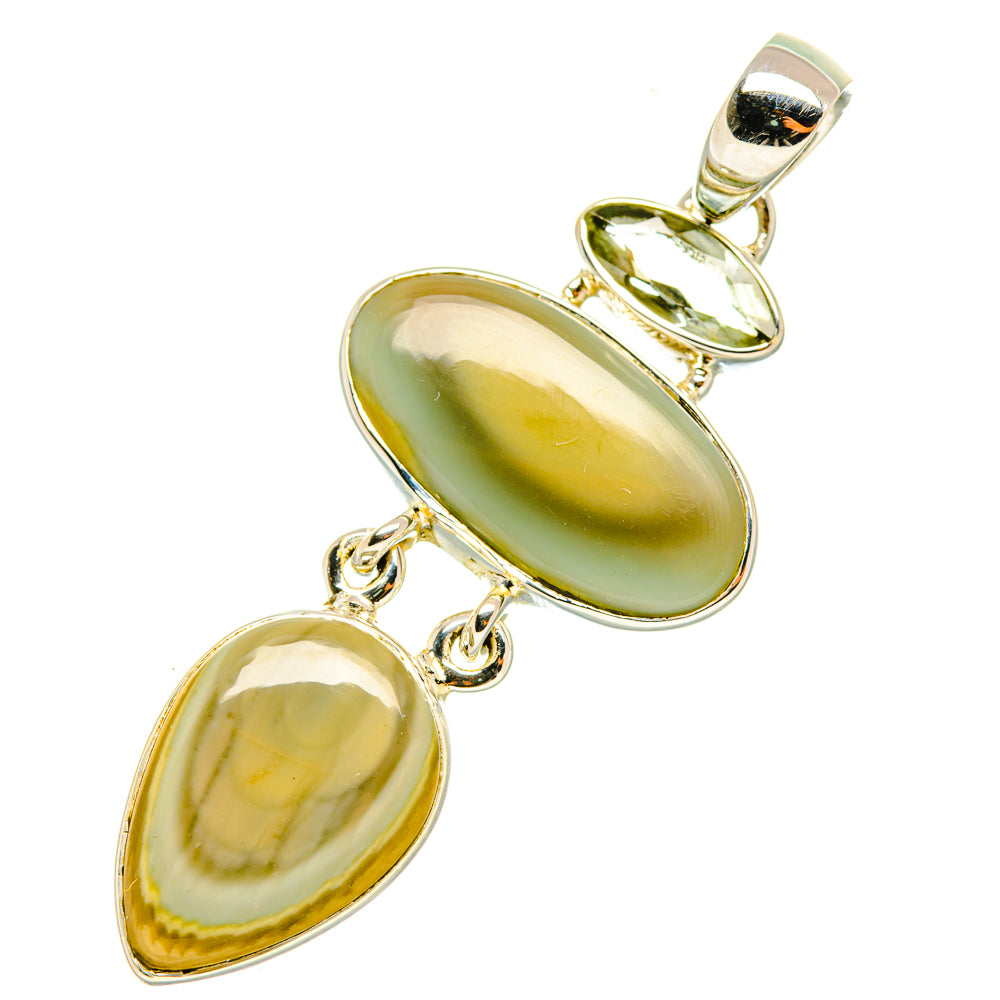 Willow Creek Jasper, Peridot Pendants handcrafted by Ana Silver Co - PD6939