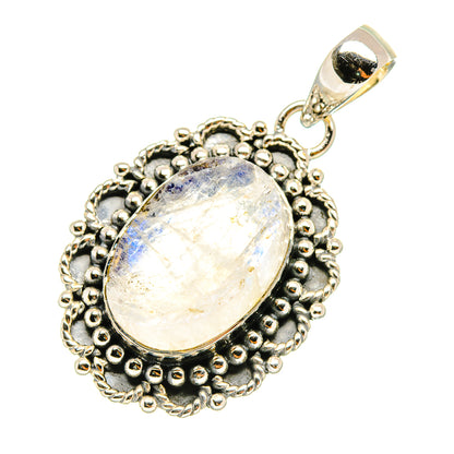 Rainbow Moonstone Pendants handcrafted by Ana Silver Co - PD6962