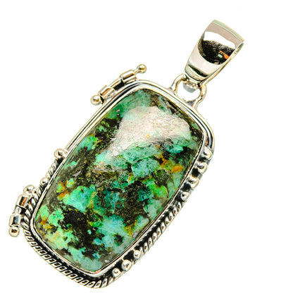Tibetan Turquoise Pendants handcrafted by Ana Silver Co - PD6995