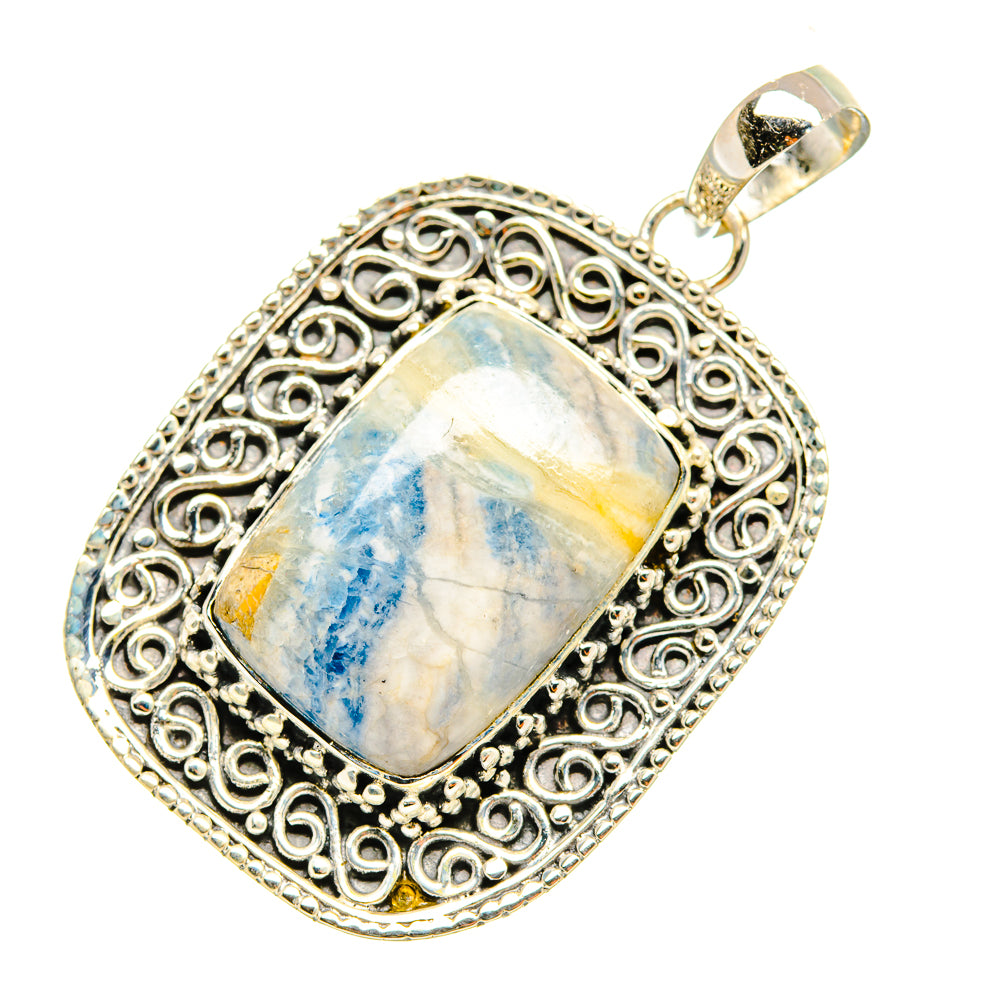 Blue Scheelite Pendants handcrafted by Ana Silver Co - PD7011